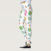 Leggings Motifs de la plage d'été (Gauche)