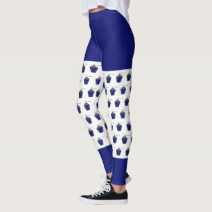 Leggings Motifs de lanterne bleu foncé Bryn Mawr