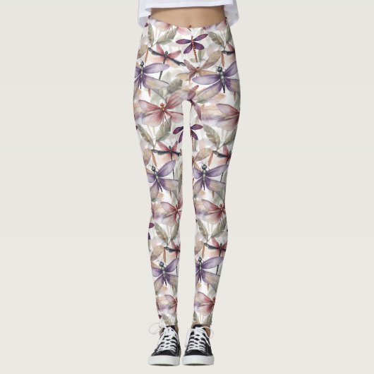 Leggings Motifs de libellules (Devant)