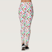 Leggings Motifs de monstres drôles colorés mignons (Dos)