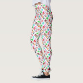 Leggings Motifs de monstres drôles colorés mignons (Gauche)