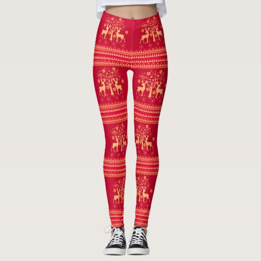 Leggings Motifs de Noël (Devant)