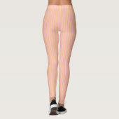 Leggings Motifs de Peach et Pink Strip classiques (Dos)