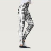 Leggings Motifs de piano noir et blanc (Droite)