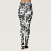 Leggings Motifs de piano noir et blanc (Dos)