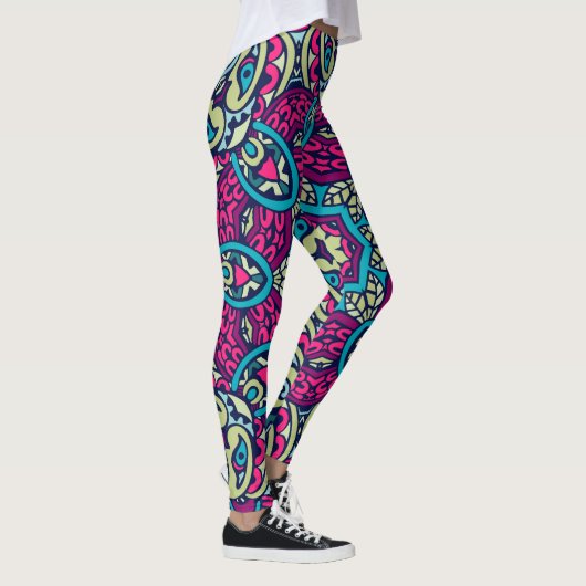 Leggings Motifs de scrapbook arabesque (Droite)