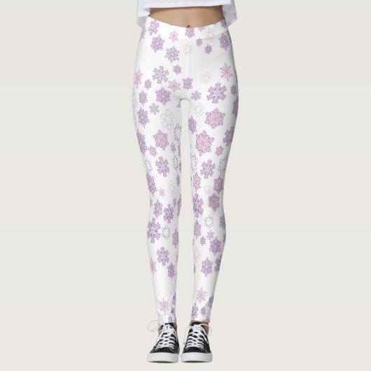 Leggings Motifs de snowflake (Devant)