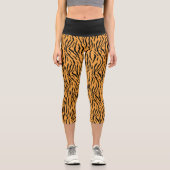 Leggings Motifs de tigres sauvages modernes (Recto)
