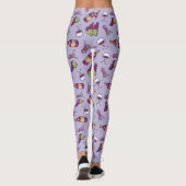 Leggings Motifs de vin rouge (Dos)