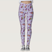 Leggings Motifs de vin rouge (Devant)