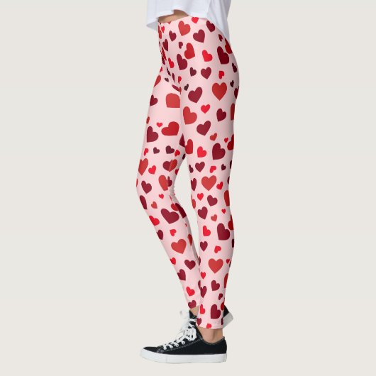 Leggings Motifs des Coeurs de Valentine (Gauche)