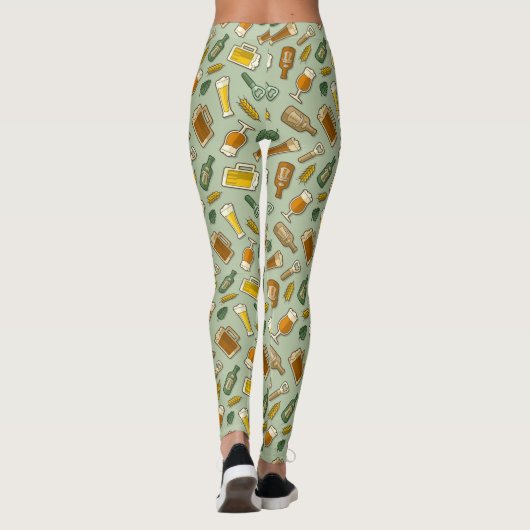 Leggings Motifs d'icônes de bière (Dos)