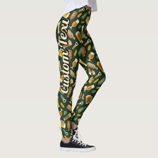 Leggings Motifs d'icônes de bière (Droite)