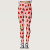 Leggings Motifs d'icônes fraises (Devant)