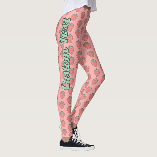 Leggings Motifs d'icônes fraises (Droite)