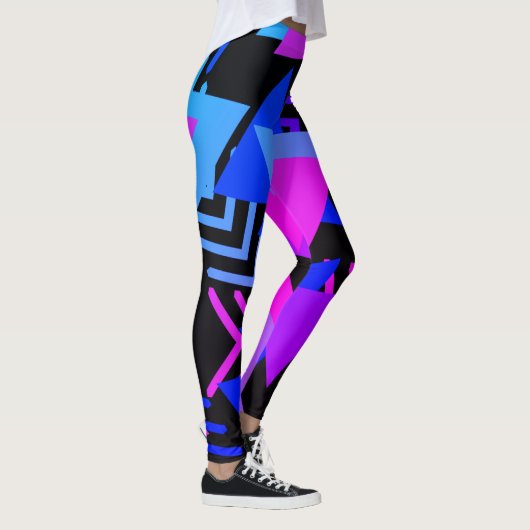 Leggings Motifs du triangle bleu (Droite)