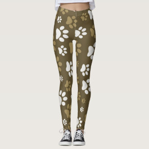 Leggings Motifs Empreintes de pattes pour femmes