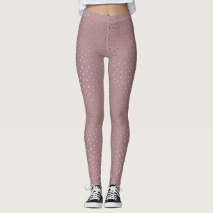 Leggings Motifs en bronze or