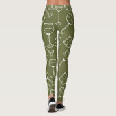 Leggings MOTIFS EN VERRE DE VIN (Dos)