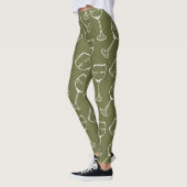 Leggings MOTIFS EN VERRE DE VIN (Gauche)