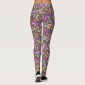 Leggings Motifs feuille et tourbillons (Dos)