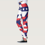 Leggings Motifs géométriques Star pour 4 juillet (Gauche)