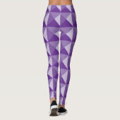 Leggings Motifs géométriques violets (Dos)