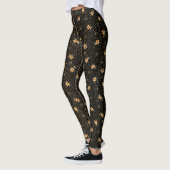 Leggings Motifs Gold Black Clover (Gauche)