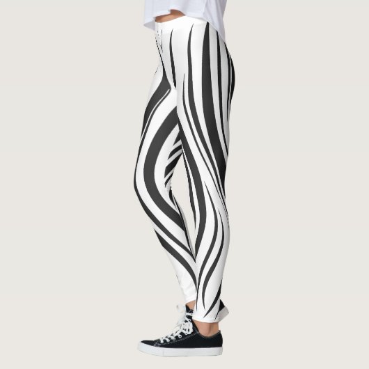 Leggings Motifs Gras Zebra Stripe (Gauche)