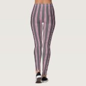 Leggings Motifs gris et rose (Dos)
