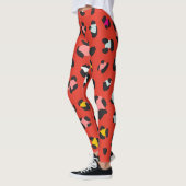 Leggings Motifs Leopard tendance des années 80 (Gauche)