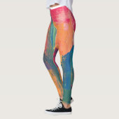 Leggings Motifs lumineux multicolores (Gauche)