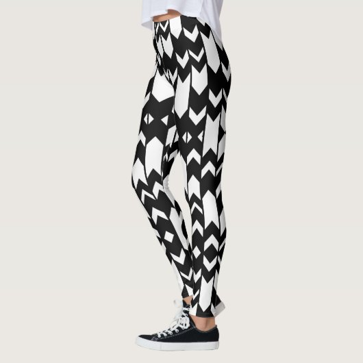 leggings motifs noirs et blancs (Gauche)