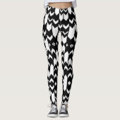 leggings motifs noirs et blancs (Devant)
