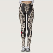 leggings motifs noirs et blancs (Devant)