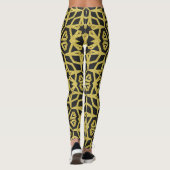 Leggings Motifs noirs et d'or ♥ Funky Tribe II (Dos)
