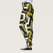 Leggings Motifs noirs et d'or ♥ Funky Zebra II ♥ (Gauche)