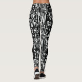 Leggings Motifs noirs et noirs (Dos)