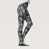 Leggings Motifs noirs et noirs (Droite)