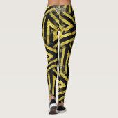 Leggings Motifs noirs et or Funky Zebra ♥ (Dos)