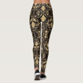 Leggings Motifs noirs simples et élégants (Dos)