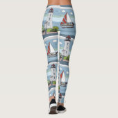 leggings Motifs océaniques (Dos)