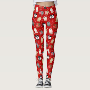 Leggings Motifs Poméraniens Valentine
