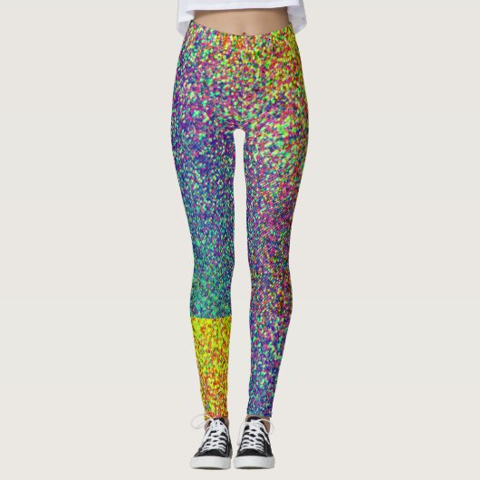 Leggings Motifs Rainbow Blur (Devant)