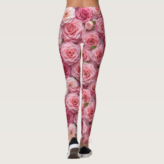 leggings motifs roses (Dos)