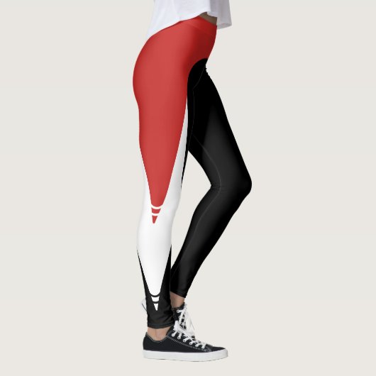 Leggings Motifs rouges/blancs/noirs 3 (Droite)