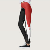 Leggings Motifs rouges/blancs/noirs 3 (Gauche)