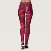 Leggings Motifs satinés rouges - Joli (Dos)