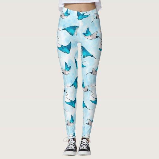 Leggings Motifs Stingray (Devant)