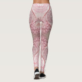 Leggings Motifs tourbillonnants et complexes en dentelle ro (Dos)